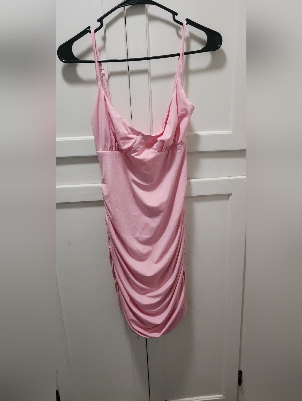 Pink Ruched Dress